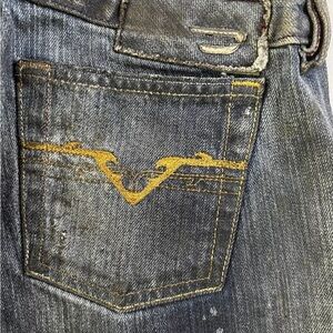 New Authentic Women's DIESEL JEANS HUSH 732 Size 27x34 BOOTCUT LOW RISE Denim